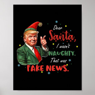 Poster Papais noeis De Natal Notícias Falso Engraçado Xma