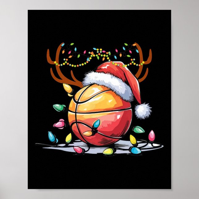 Poster Papais noeis de Natal Reindeer Esporte Homens Cria (Frente)