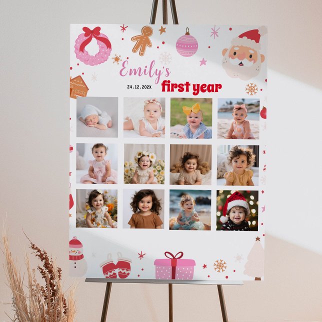 Poster Papais noeis de Natal Símbolo de Milestone de Foto (Criador carregado)