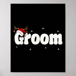 Poster Papais noeis de noiva Casais de Natal Fatos Xmas P