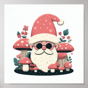 Poster Papais noeis de Núcleo Mushroom