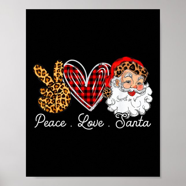Poster Papais noeis de paz Leopard Buffalo Natal 2021 (Frente)