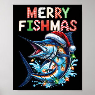 Poster Papais noeis de pescado felizes pescando pasto pes