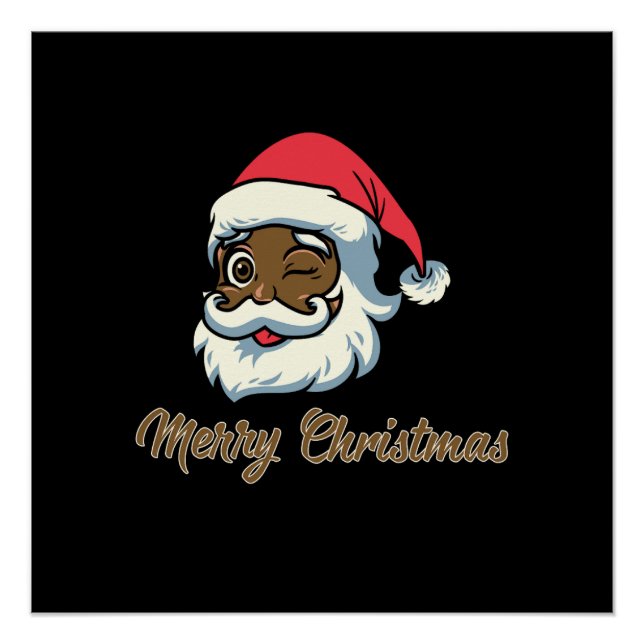 Póster Papais noeis de presente do Natal Feliz Natal (Frente)