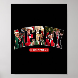 Poster Papais noeis de Trumpmas de feliz espetam pijamas