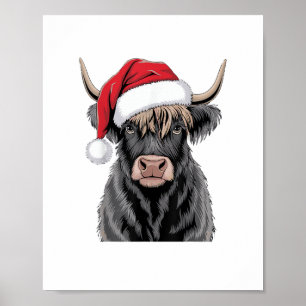 Poster Papais noeis de Vaca das Terras do Natal