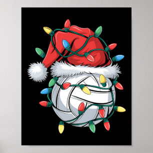 Poster Papais noeis De Voleibol De Natal Xmas Ball Ki De 