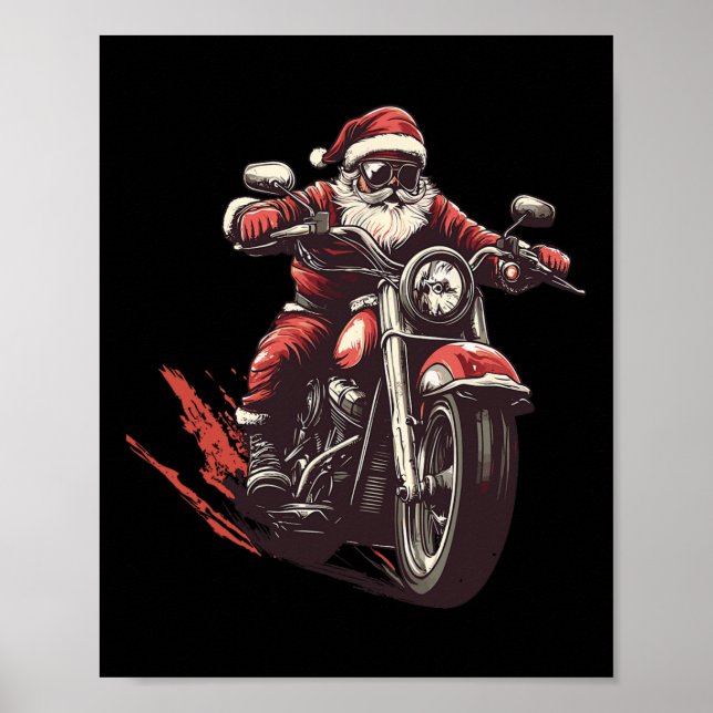 Poster Papais noeis Dirigindo Um Pica De Motocicleta X (Frente)