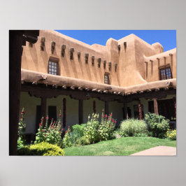 Poster Papais noeis Do Hotel Adobe Vigas La Fonda Fe NM