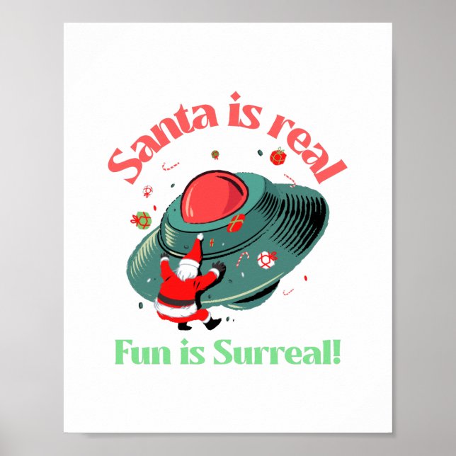 Poster Papais noeis É Muito Divertido É Surreal (Frente)