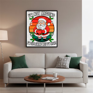 Poster Papais noeis Engraçados Feriados Feriados de Natal