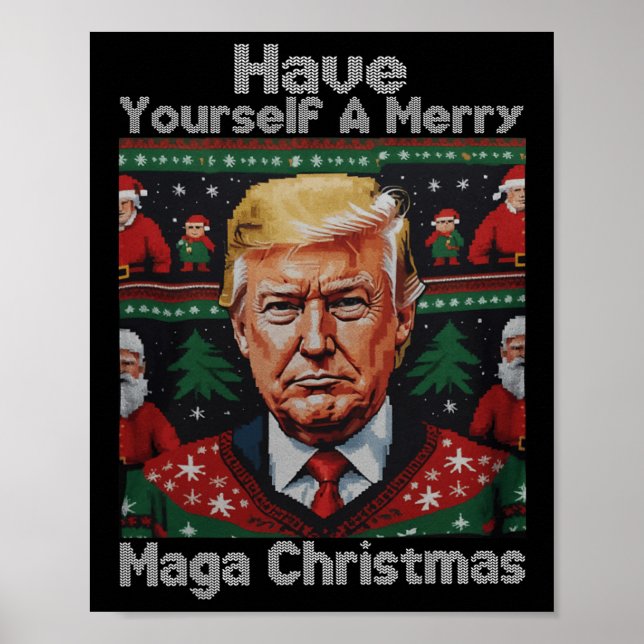 Poster Papais noeis Engraçados Tenham Um Feliz Natal (Frente)