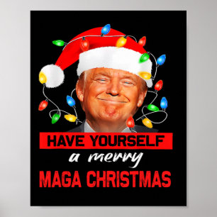 Poster Papais noeis Engraçados Trump Tenham Um Mega Chris