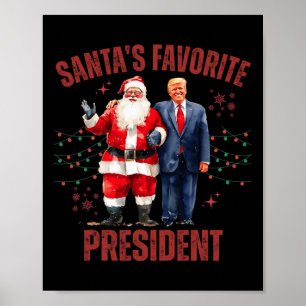 Poster Papais noeis Favoritos Presidente Natal Engraçado 