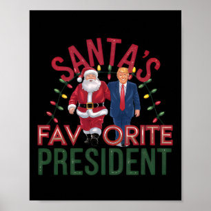Poster Papais noeis Favoritos Presidente Trump Natal
