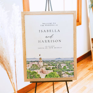 Poster PAPAIS NOEIS FE Novo México Skyline Wedding Bem-vi