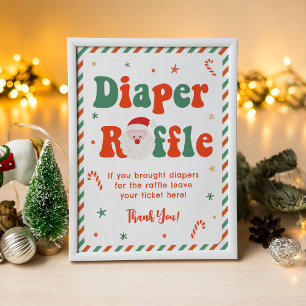 Poster Papais noeis Fralda de Natal Raffle