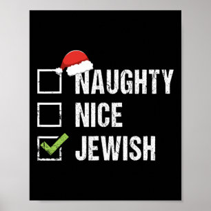 Poster Papais noeis judeus adoráveis presentes de Natal j