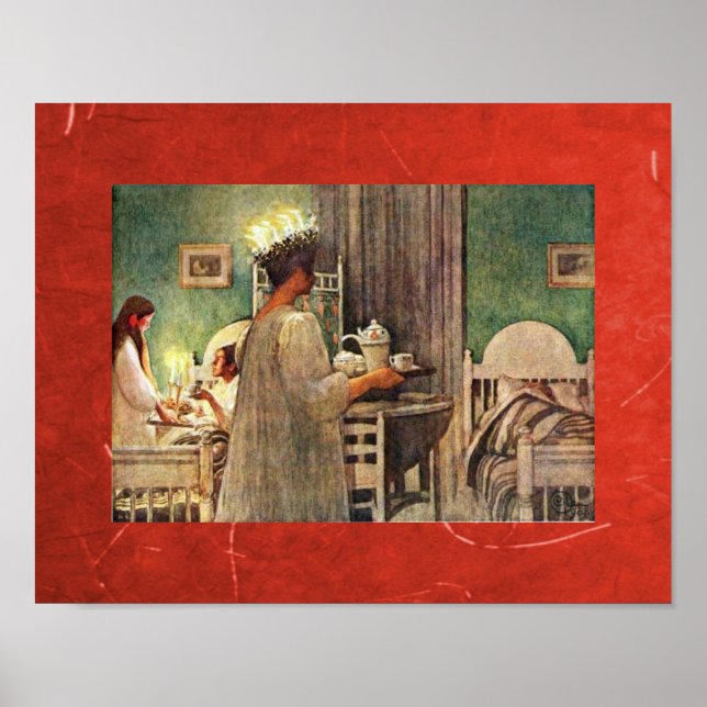 Póster Papais noeis Lucia Scandinavian Winter Holiday (Frente)