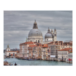Póster Papais noeis Maria della Salute, Veneza Itália
