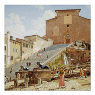 Póster Papais noeis Maria em Aracoeli em Roma