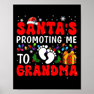 Poster Papais noeis Me Promovendo À Vovó Família Xmas Esp