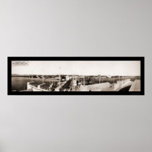 Póster Papais noeis Monica CA Ocean Park Foto 1914