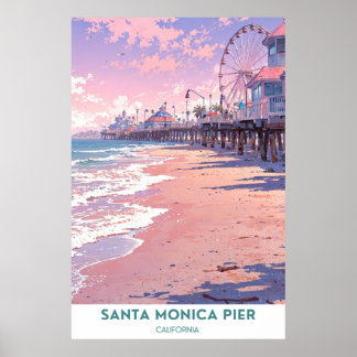 Poster Papais noeis Monica Pier - Califórnia