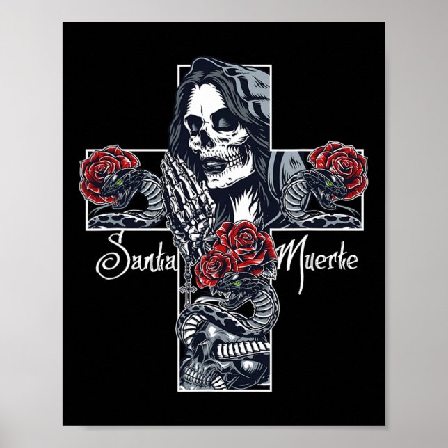 Poster Papais noeis Muerte Cross Costume Halloween Matand (Frente)