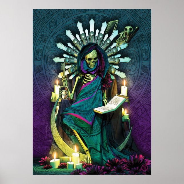 Poster Papais noeis Muerte Tarot - O Alto Sacerdote (Frente)