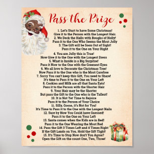 Poster Papais noeis Passa o Prêmio Poem Sinal de Natal
