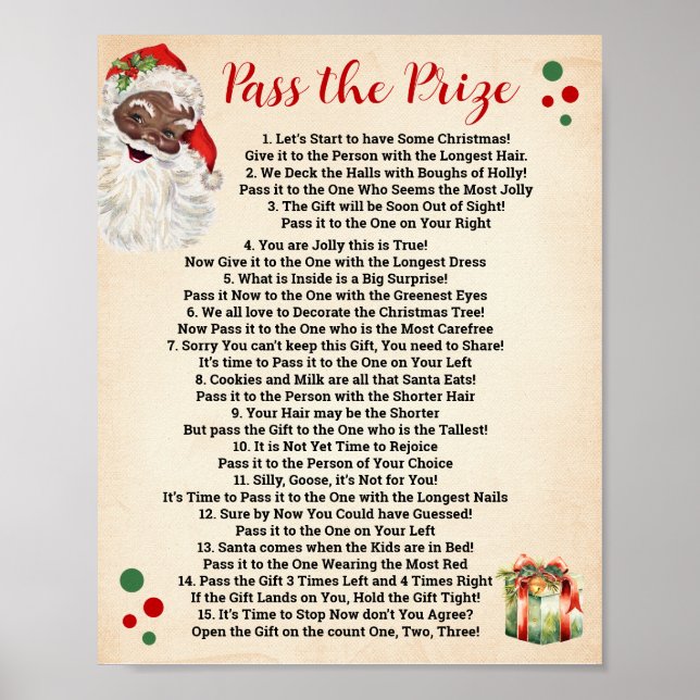 Poster Papais noeis Passa o Prêmio Poem Sinal de Natal (Frente)