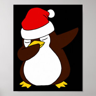 Poster Papais noeis Pinguins De Dabbing Para Meninas E Me