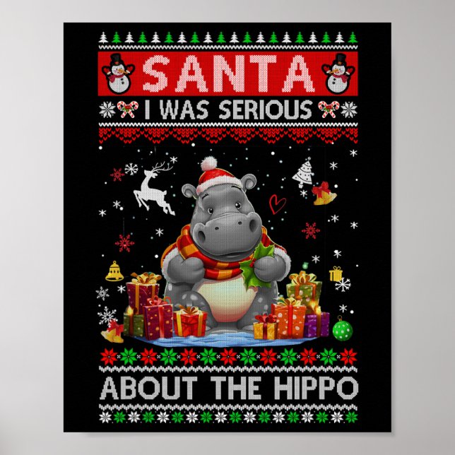 Poster Papais noeis Que Eu Estava Sério Sobre O Hippo Eng (Frente)