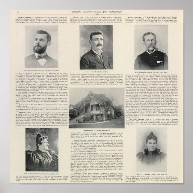 Póster Papais noeis Rosa, Califórnia (Frente)