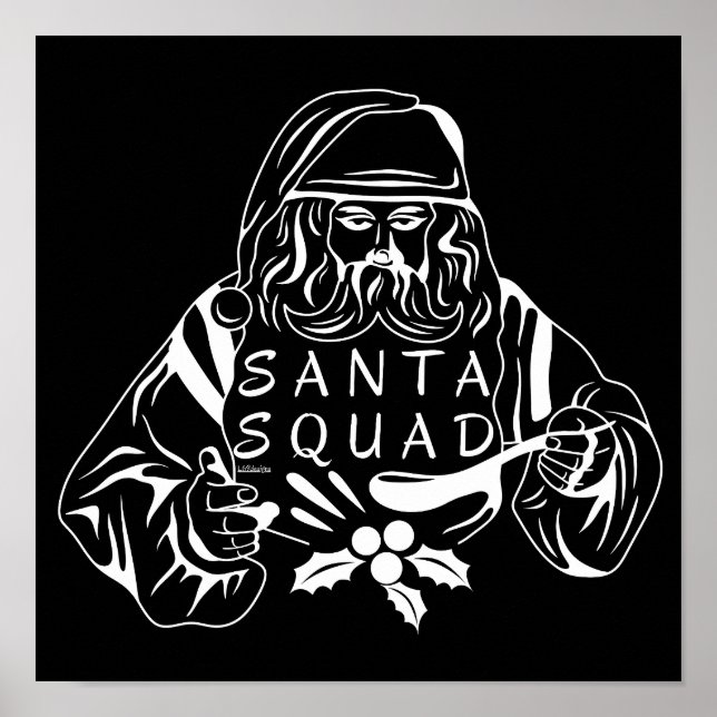 Poster PAPAIS NOEIS SQUAD, ideia de presente de natal eng (Frente)