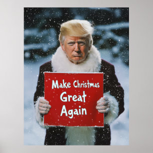 Poster Papais noeis Trump: "Faça Excelente de Natal novam