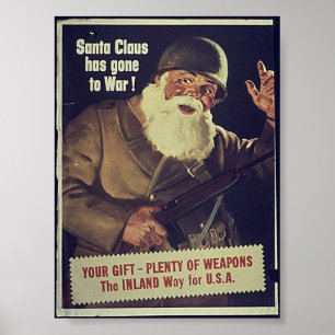 Póster Papais noeis WW1