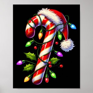 Poster Papais noeis Xmas da Família Luz de Natal da Candy