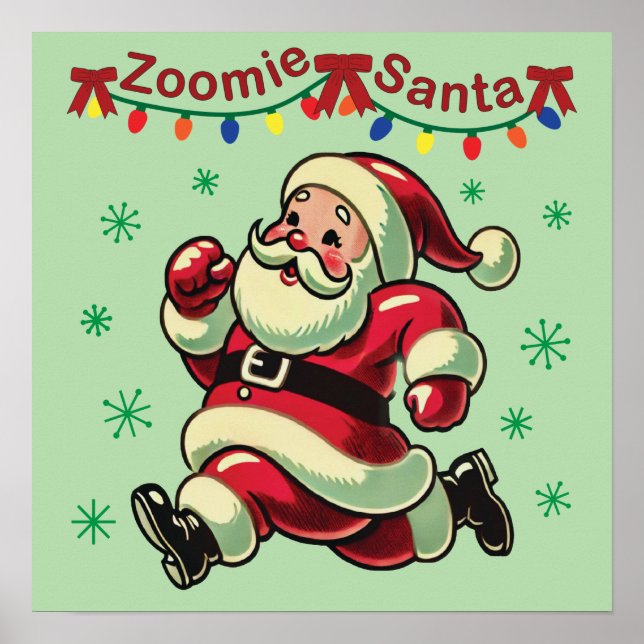 Poster Papais noeis Zoomie Natal (Frente)