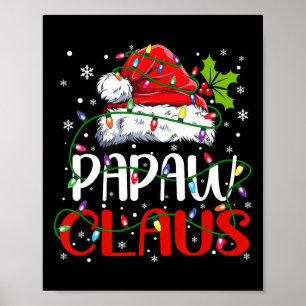 Poster Papaw Claus Papais noeis de Natal Correspondentes 