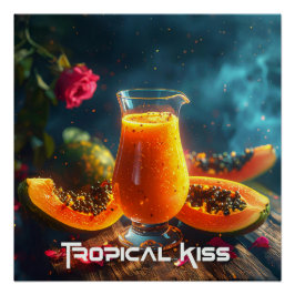 PÓSTER PAPAYA - BEIJO TROPICAL