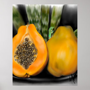 Poster Papaya Gecko