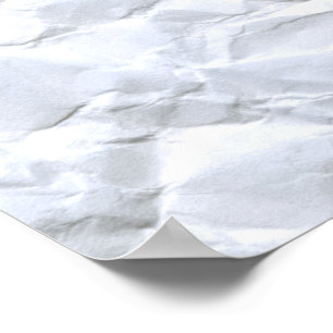 Póster Papel amarrotado