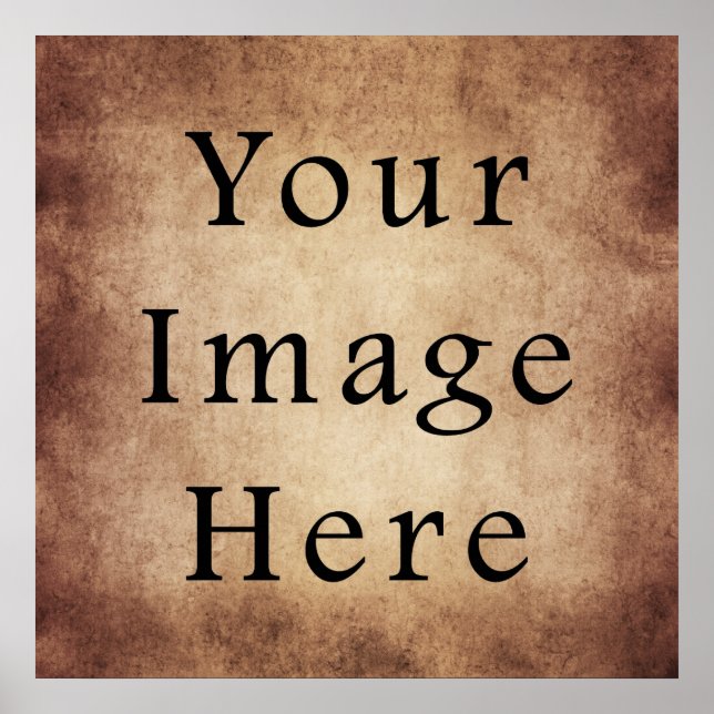 Poster Papel de apergaminhamento castanho escuro claro en (Frente)