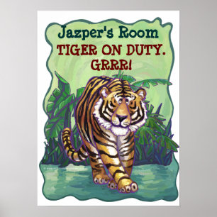 Póster Papel de Carta Tigre