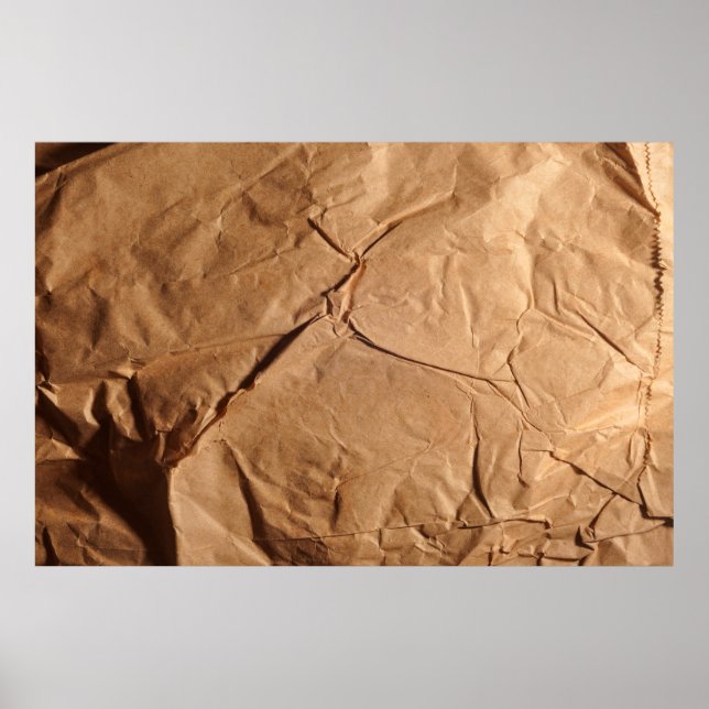 Poster Papel de embrulho de reciclado. Textura. (Frente)