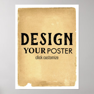 Poster Papel de Fundo do Pergaminho Anterior Personalizad