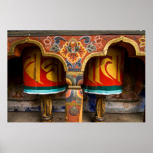 Póster Papel de oração budista, Butão