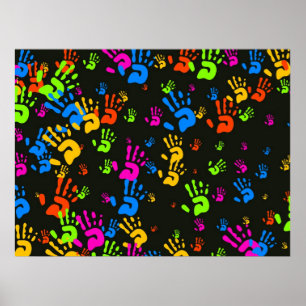 Poster Papel de parede das mãos